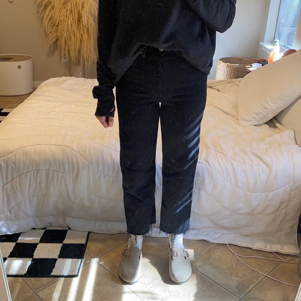 Levi’s Ribcage Straight Black Denim